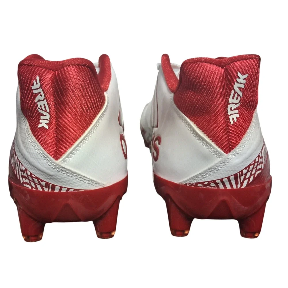 Adidas Freak X Carbon Low Football Cleats White Red Men's Size 13.5 BY3098 NIB